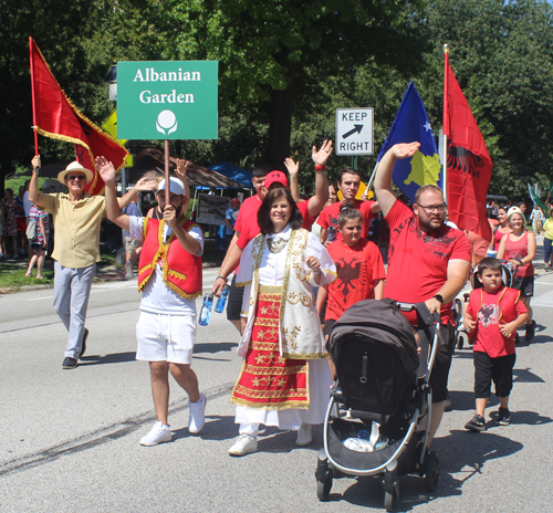 Albanian Cultural Garden in Parade of Flags